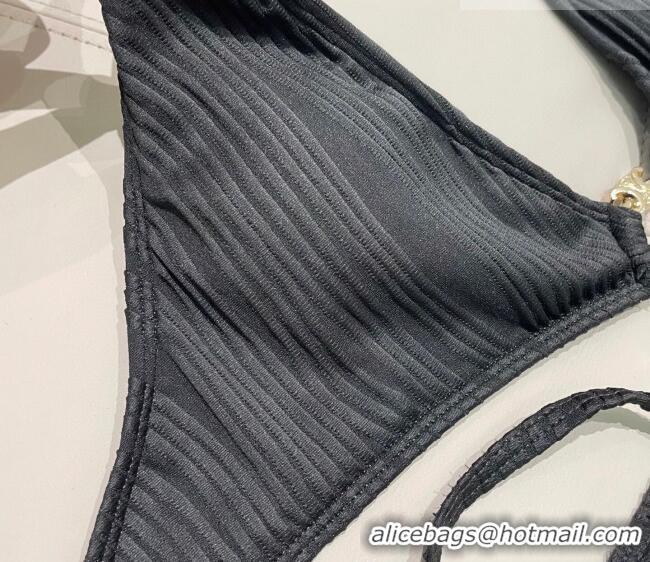 ​Top Quality Celine Two-Pieces Swimwear with Logo Circle 1111 Black 2025
