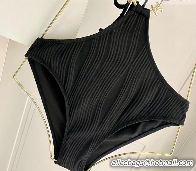 ​Top Quality Celine Two-Pieces Swimwear with Logo Circle 1111 Black 2025