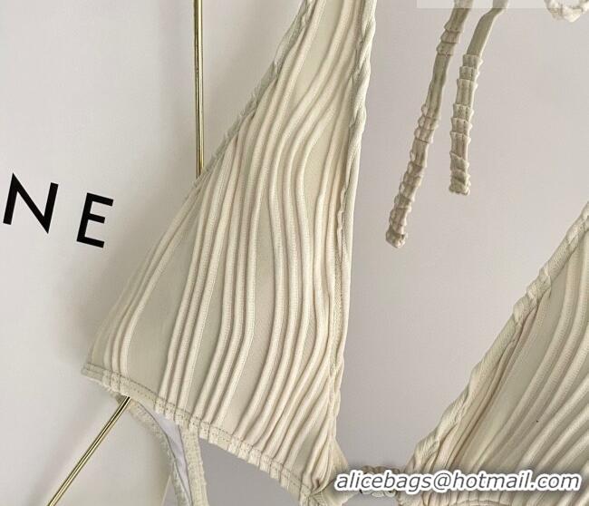 Super Quality Celine Two-Pieces Swimwear with Logo Circle 1111 White 2025