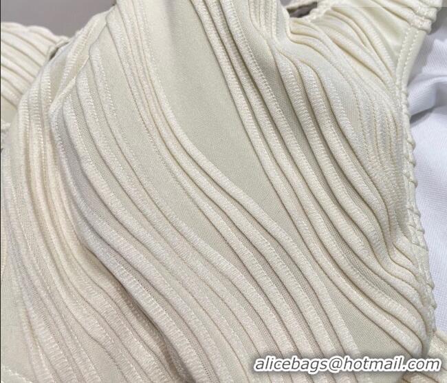 Super Quality Celine Two-Pieces Swimwear with Logo Circle 1111 White 2025