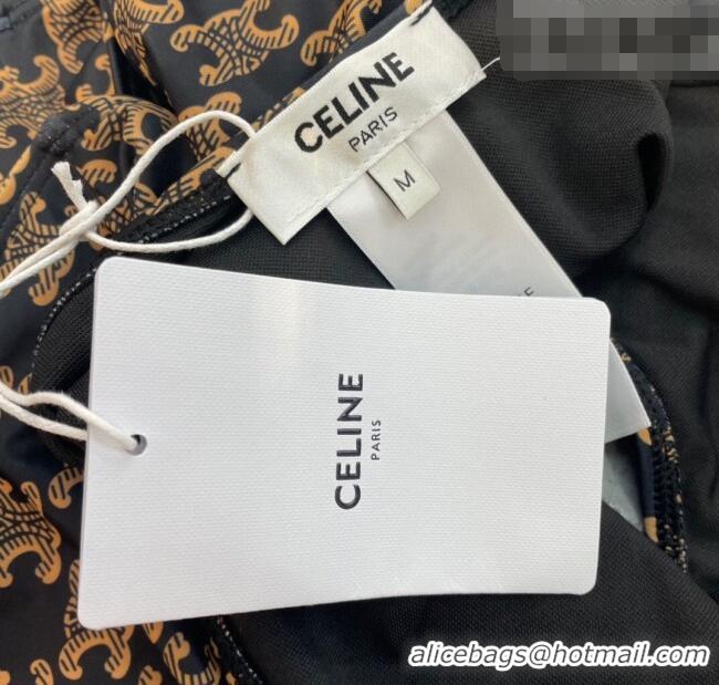 ​High Quality Celine One-Piece Swimwear with Logo Circle 1111 Brown 2025
