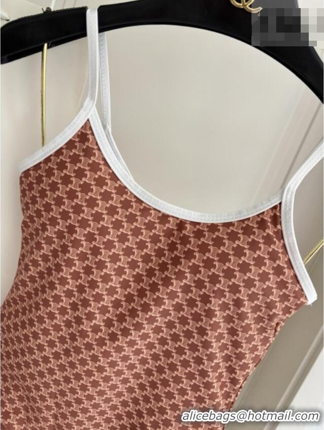Free Shipping Discount Celine Swimwear DG030605 Brown 2026