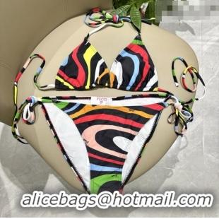 Unique Grade Pucci Swimwear P030616 Black/Red 2026