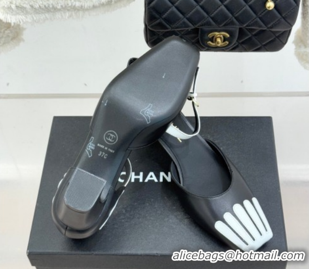Good Quality Chanel Calfskin & Patent Leather Mary Janes Pumps CH030604 Black 2026