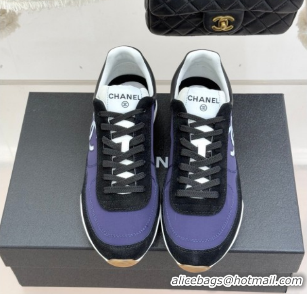 Most Popular Chanel Fabric & Embossed Suede Sneakers G47127 Blue 2026