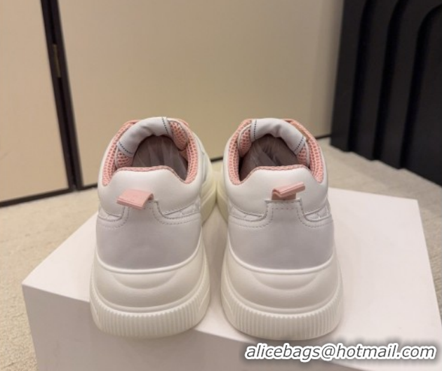 Best Price Chanel Quilted Calfskin Leather Sneakers CH030606 White/Pink 2026