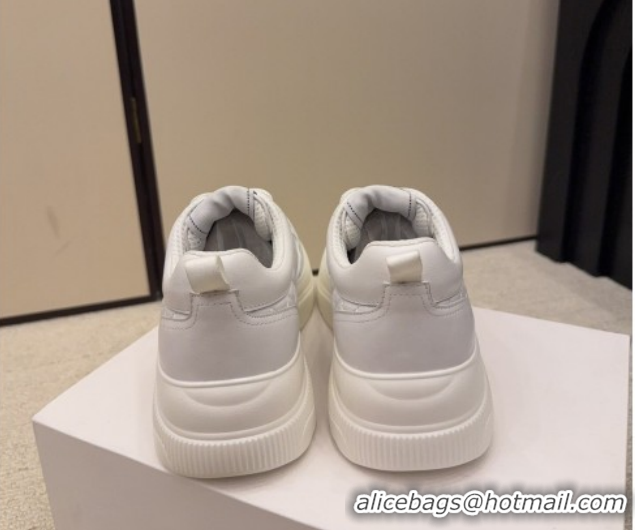 Durable Chanel Quilted Calfskin Leather Sneakers CH030606 White2 2026