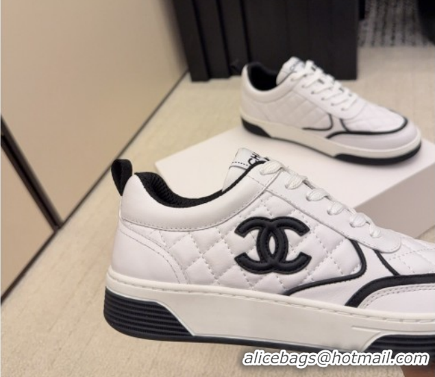 Good Looking Chanel Quilted Calfskin Leather Sneakers CH030607 White1 2026