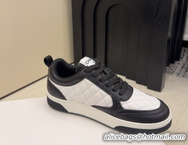 Good Quality Chanel Quilted Calfskin Leather Sneakers CH030607 White/Black 2026