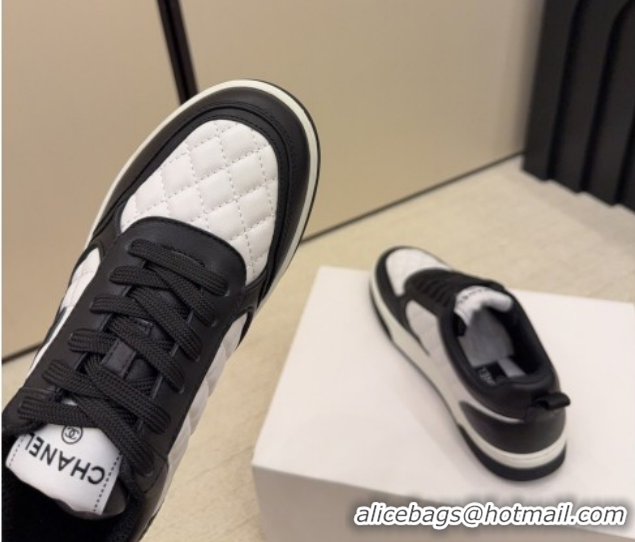 Good Quality Chanel Quilted Calfskin Leather Sneakers CH030607 White/Black 2026