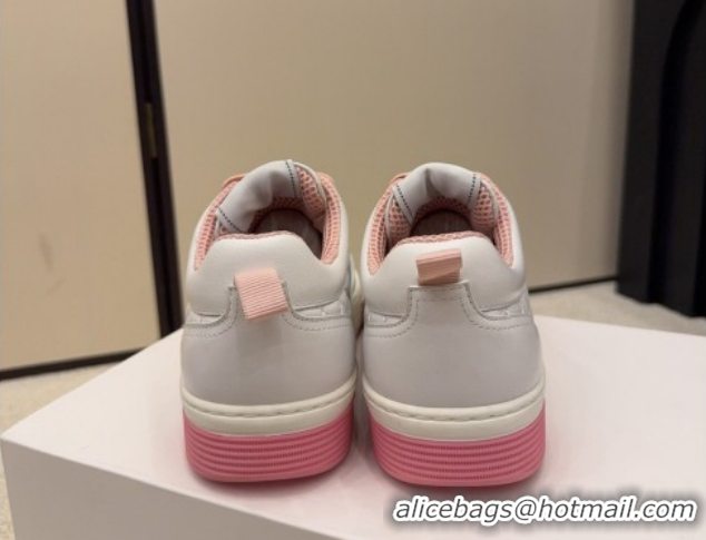 Pretty Style Chanel Quilted Calfskin Leather Sneakers CH030607 White/Pink 2026