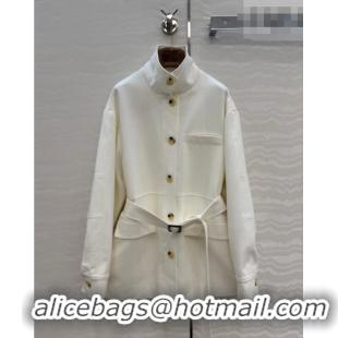 Famous Brand Loro Piana LP Lismore Coat 0311 White 2026