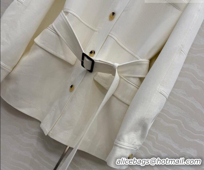 Famous Brand Loro Piana LP Lismore Coat 0311 White 2026