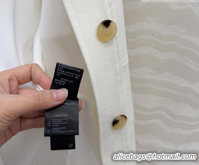 Famous Brand Loro Piana LP Lismore Coat 0311 White 2026