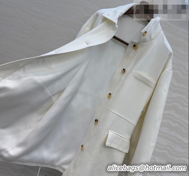 Famous Brand Loro Piana LP Lismore Coat 0311 White 2026