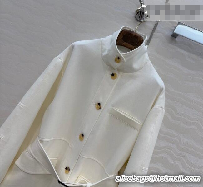 Famous Brand Loro Piana LP Lismore Coat 0311 White 2026