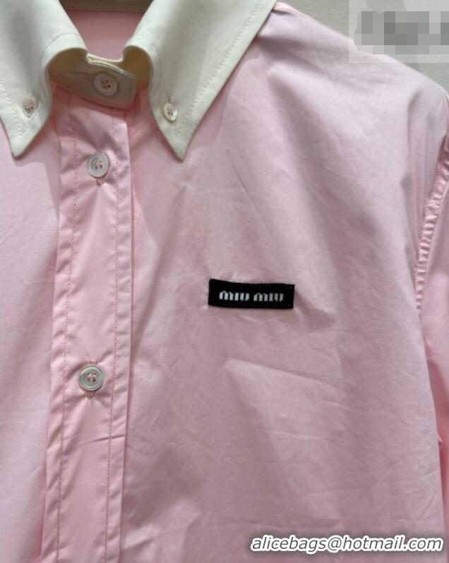Top Grade Miu Miu Long Shirt MM031008 Pink 2026