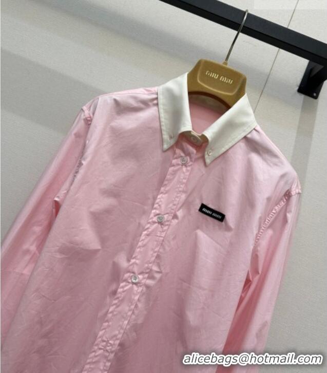Top Grade Miu Miu Long Shirt MM031008 Pink 2026
