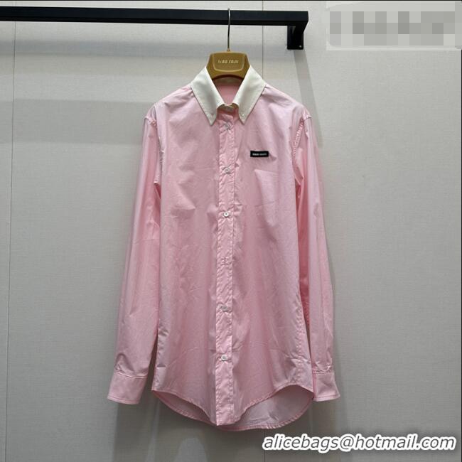 Top Grade Miu Miu Long Shirt MM031008 Pink 2026