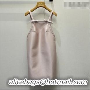 ​Good Product Miu Miu Satin Fabric Dress with Bow MM031009 Light Pink 2026