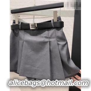 Traditional Specials Miu Miu Mini Skirt Shorts 0310 Grey 2026