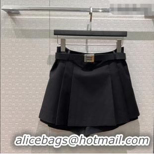 Grade Quality Miu Miu Mini Skirt Shorts 0310 Black 2026