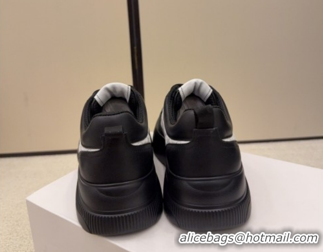 Cheap Price Chanel Quilted Calfskin Leather Platform Sneakers CH030608 White2/Black 2026