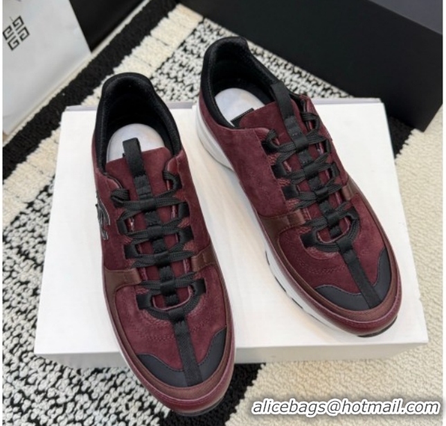 Best Product Chanel Calfskin Leather & Suede Sneakers G47010 Burgundy 2026