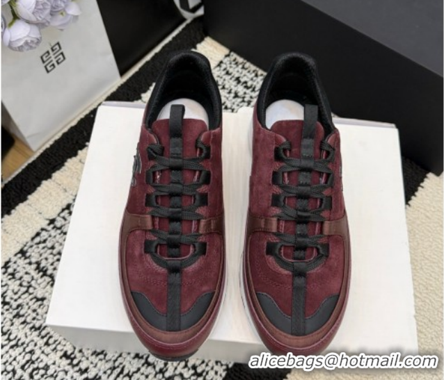 Best Product Chanel Calfskin Leather & Suede Sneakers G47010 Burgundy 2026