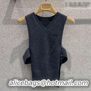 ​Super Quality Miu Miu Cashmere Knit Vest 0310 Grey 2026