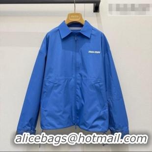 ​Reasonable Price Miu Miu Nylon Jacket MM031001 Blue 2026