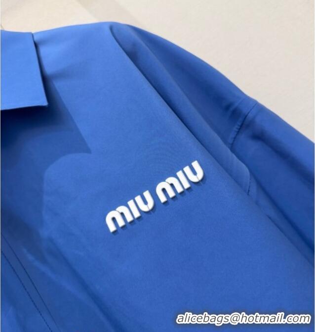 ​Reasonable Price Miu Miu Nylon Jacket MM031001 Blue 2026