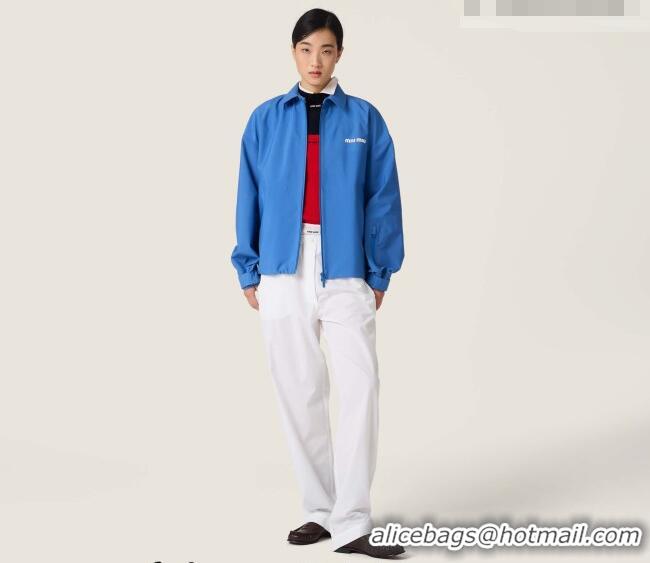 ​Reasonable Price Miu Miu Nylon Jacket MM031001 Blue 2026