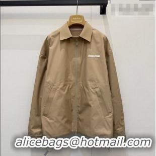 Luxury Discount Miu Miu Nylon Jacket MM031001 Beige 2026