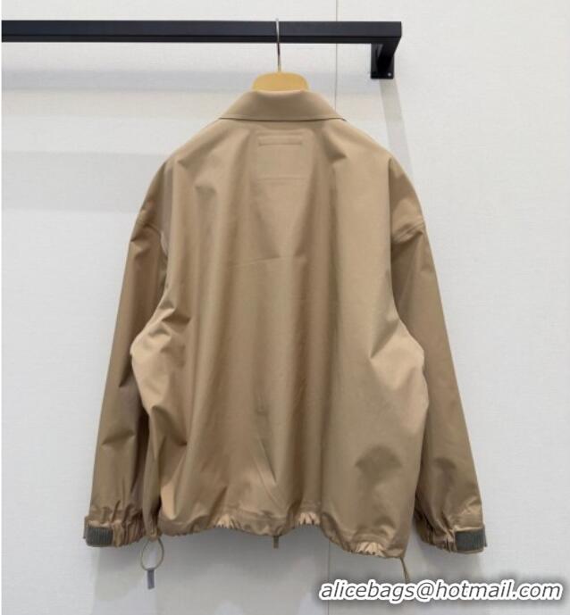 Luxury Discount Miu Miu Nylon Jacket MM031001 Beige 2026