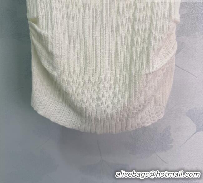 ​Top Quality Miu Miu Wool Knit Vest MM031006 White 2026