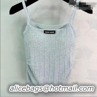 ​Top Grade Miu Miu Wool Knit Vest MM031006 Grey 2026
