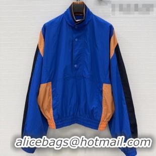 Buy New Cheap Saint Laurent CASSANDRE Windbreaker in Nylon S031003 Blue 2026