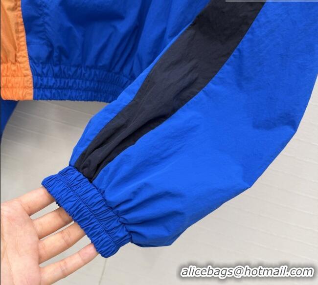 Buy New Cheap Saint Laurent CASSANDRE Windbreaker in Nylon S031003 Blue 2026