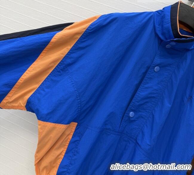 Buy New Cheap Saint Laurent CASSANDRE Windbreaker in Nylon S031003 Blue 2026