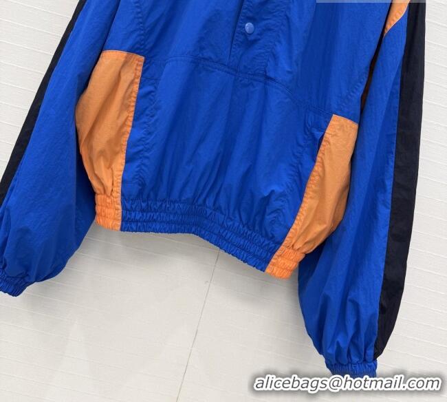 Buy New Cheap Saint Laurent CASSANDRE Windbreaker in Nylon S031003 Blue 2026