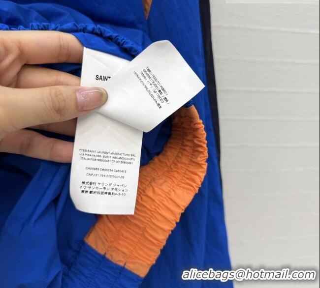 Buy New Cheap Saint Laurent CASSANDRE Windbreaker in Nylon S031003 Blue 2026