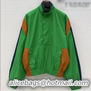 Top Quality Saint Laurent CASSANDRE Windbreaker in Nylon S031004 Green 2026