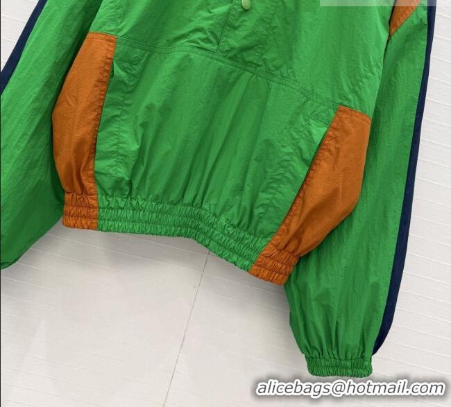 Top Quality Saint Laurent CASSANDRE Windbreaker in Nylon S031004 Green 2026
