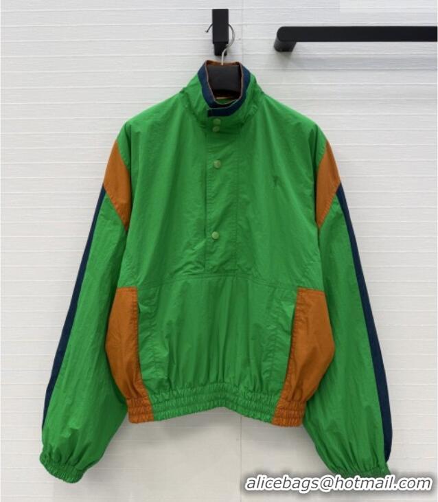 Top Quality Saint Laurent CASSANDRE Windbreaker in Nylon S031004 Green 2026