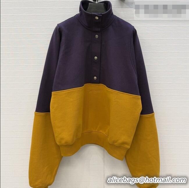 Top Quality Saint Laurent Cotton Sweatshirt S031005 Brown 2026