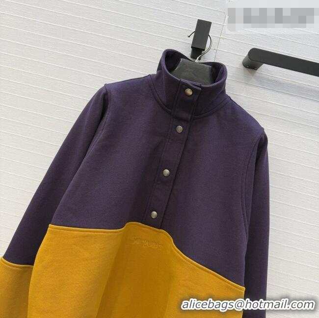 Top Quality Saint Laurent Cotton Sweatshirt S031005 Brown 2026