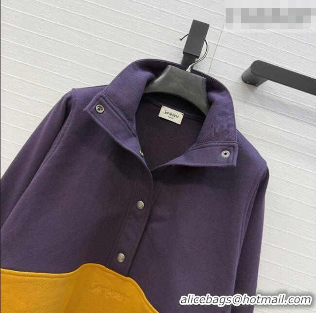 Top Quality Saint Laurent Cotton Sweatshirt S031005 Brown 2026