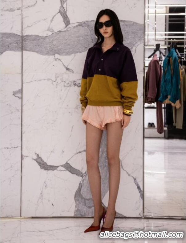 Top Quality Saint Laurent Cotton Sweatshirt S031005 Brown 2026