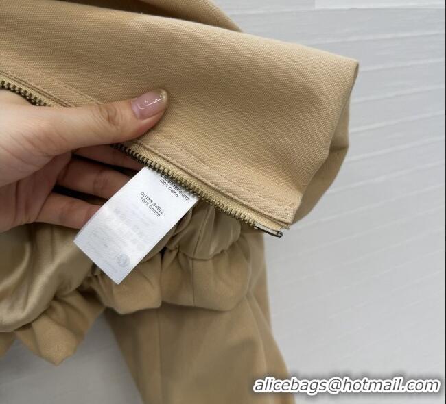 Top Grade Chloe Gathered Boule Jacket in Cotton 1006 Brown 2026